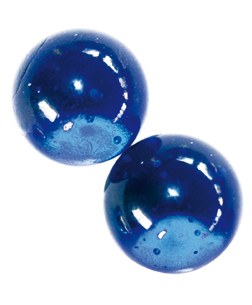 Billes de verre irisé Bleu Cobalt 16 mm